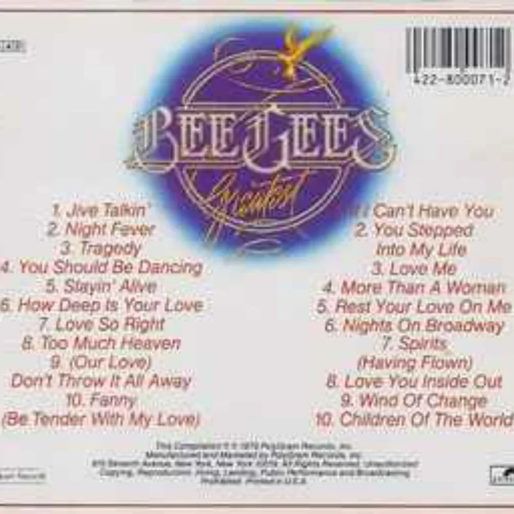 bee gees greatest 1987 2 cd set - barry robin maurice disco pop fanny tragedy - Picture 2 of 5